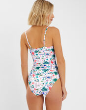 Postcard Print Swimsuit, Ivory (IVORY), large