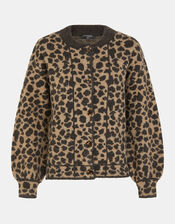 Leopard Print Cardigan, Leopard (LEOPARD), large