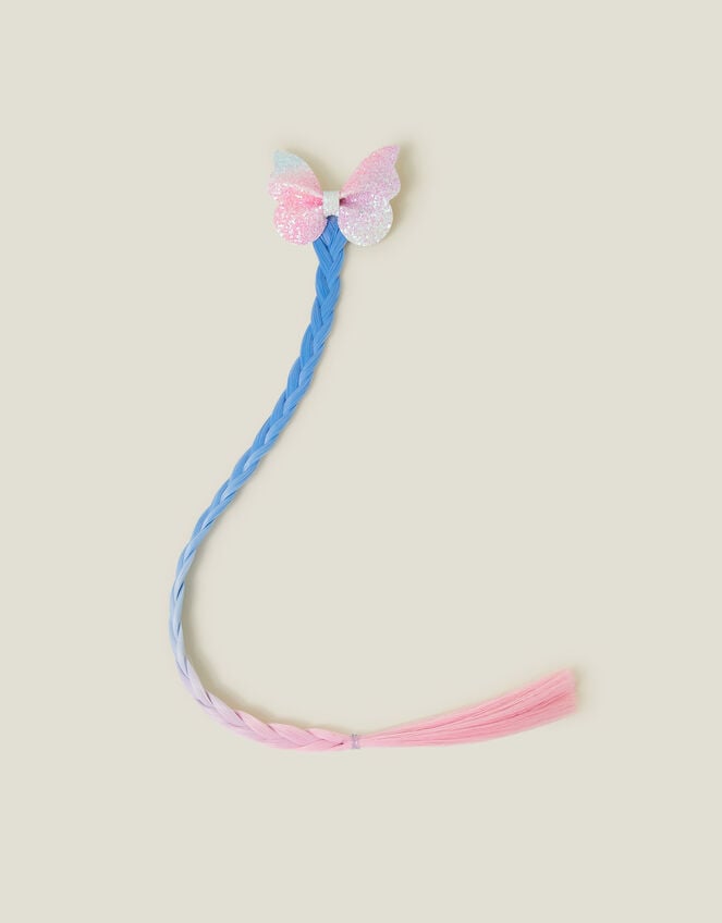 Girls Butterfly Faux Hair, , large