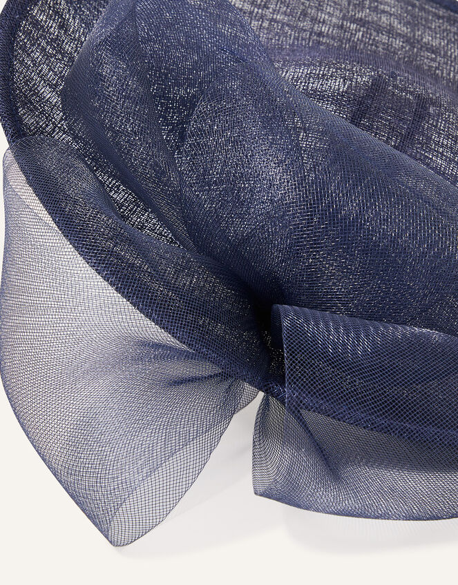 Antigoine Statement Flower Disc Fascinator, Blue (NAVY), large