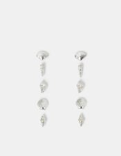 5-Pack Seashell Stud Earrings Silver, , large