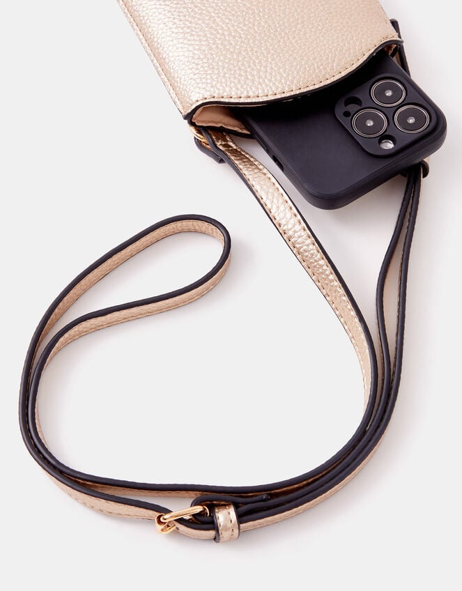 Metallic Pouch Phone Bag, , large