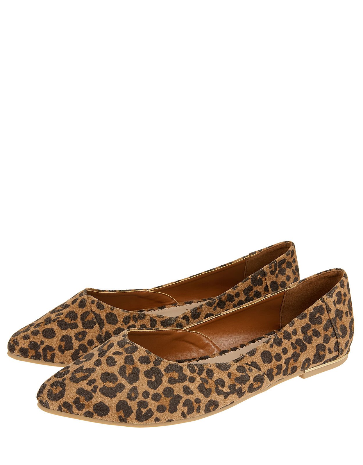 Pointed Ballerina Flats Leopard