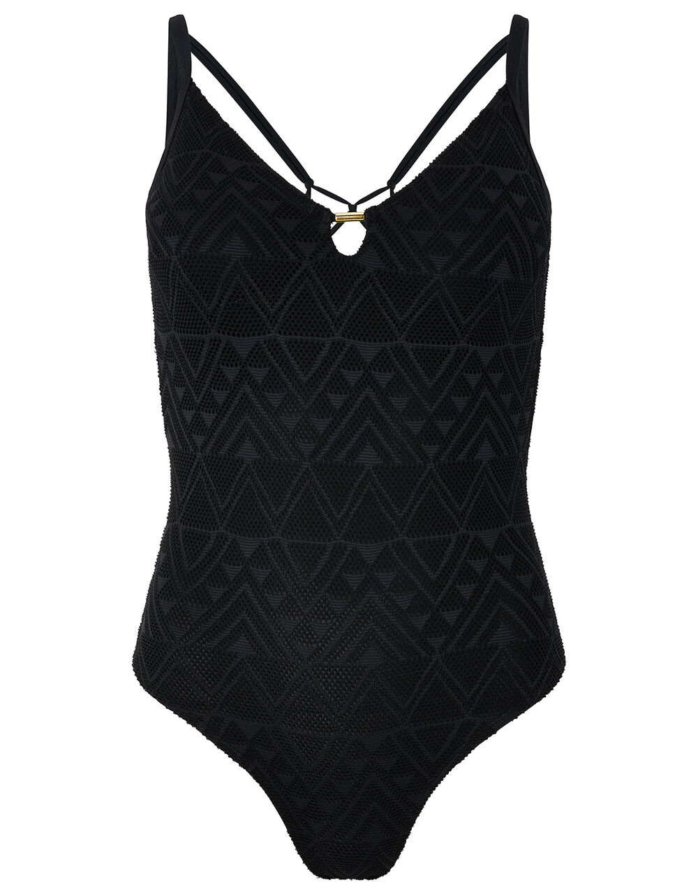 Macrame Swimsuit Black | Swimsuits | Accessorize UK