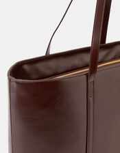 Meredith Tote Bag, Brown (CHOCOLATE), large