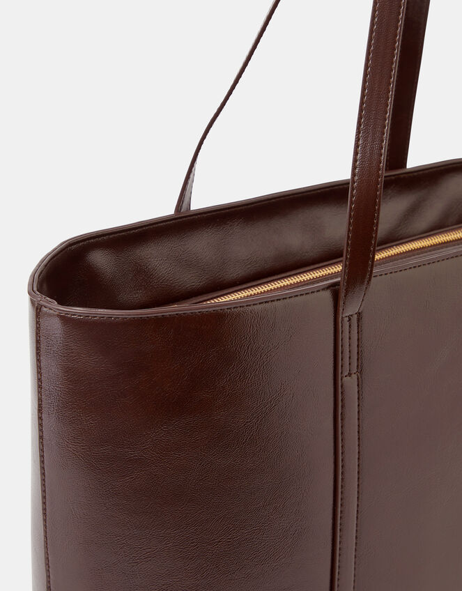 Meredith Tote Bag, Brown (CHOCOLATE), large