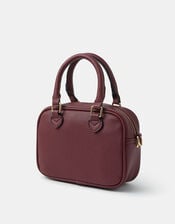 Heart Crossbody Bag, Red (BURGUNDY), large