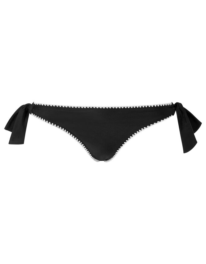 Lukshana Tie Side Bikini Briefs, Black (BLACK/WHITE), large