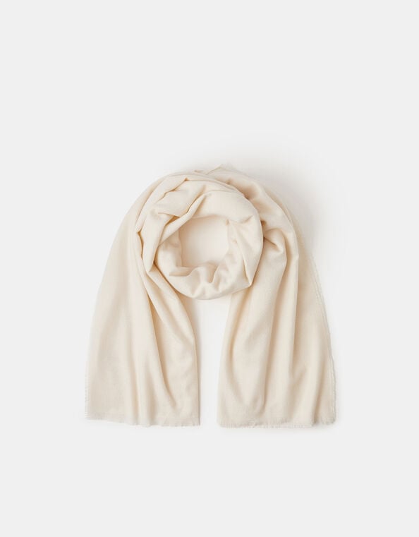 Grace Super-Soft Blanket Scarf, Natural (NATURAL), large
