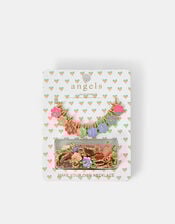 Girls Flower Make Your Own Letter Necklace, Multi (BRIGHTS MULTI), large