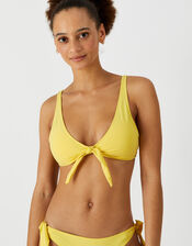 Bunny Tie Bikini Top, Yellow (YELLOW), large