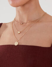 Classic Discs Layered Necklace, , large