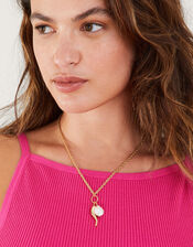 14ct Gold-Plated Long Rope Charm Necklace, , large