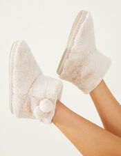 Super Soft Slipper Boots, Cream (CREAM), large