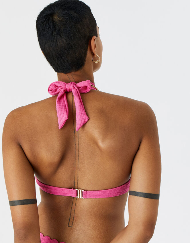 Scallop Underwire Bikini Top, Pink (PINK), large
