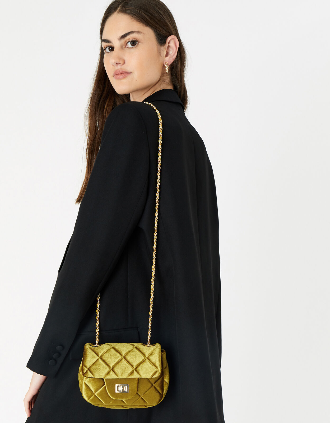 Velvet cross body bag discount