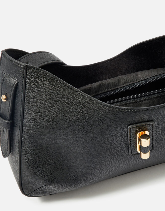 Talia Small Twistlock Bag, Black (BLACK), large
