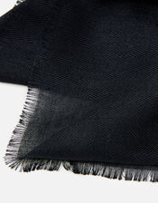 Sorrento Lightweight Scarf, Black (BLACK), large