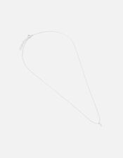 Sterling Silver Spike Pendant Necklace, , large