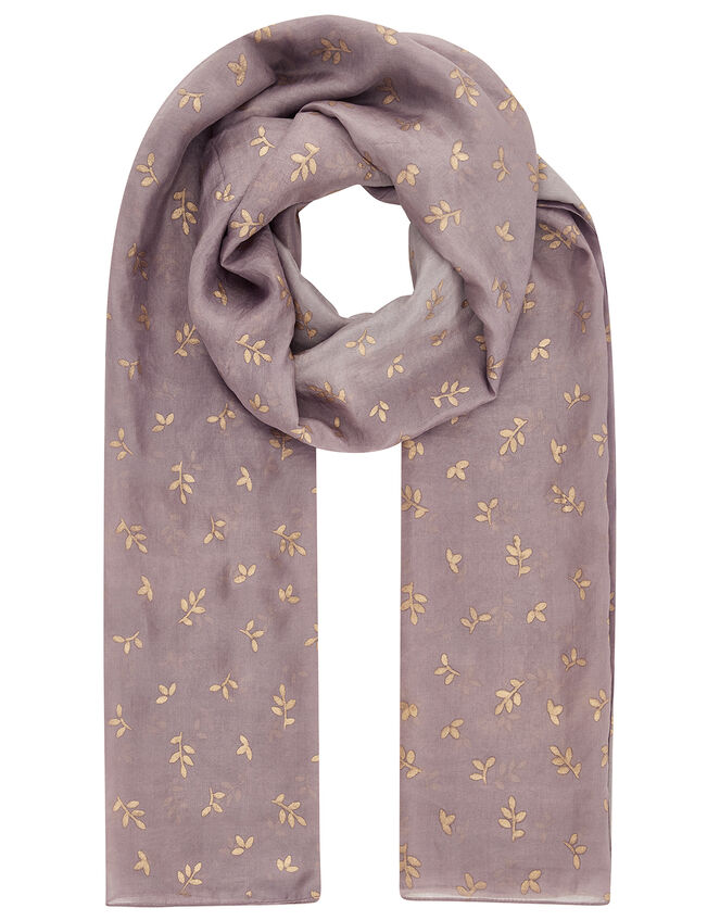 Luxury Silk Stole, Purple (MAUVE), large