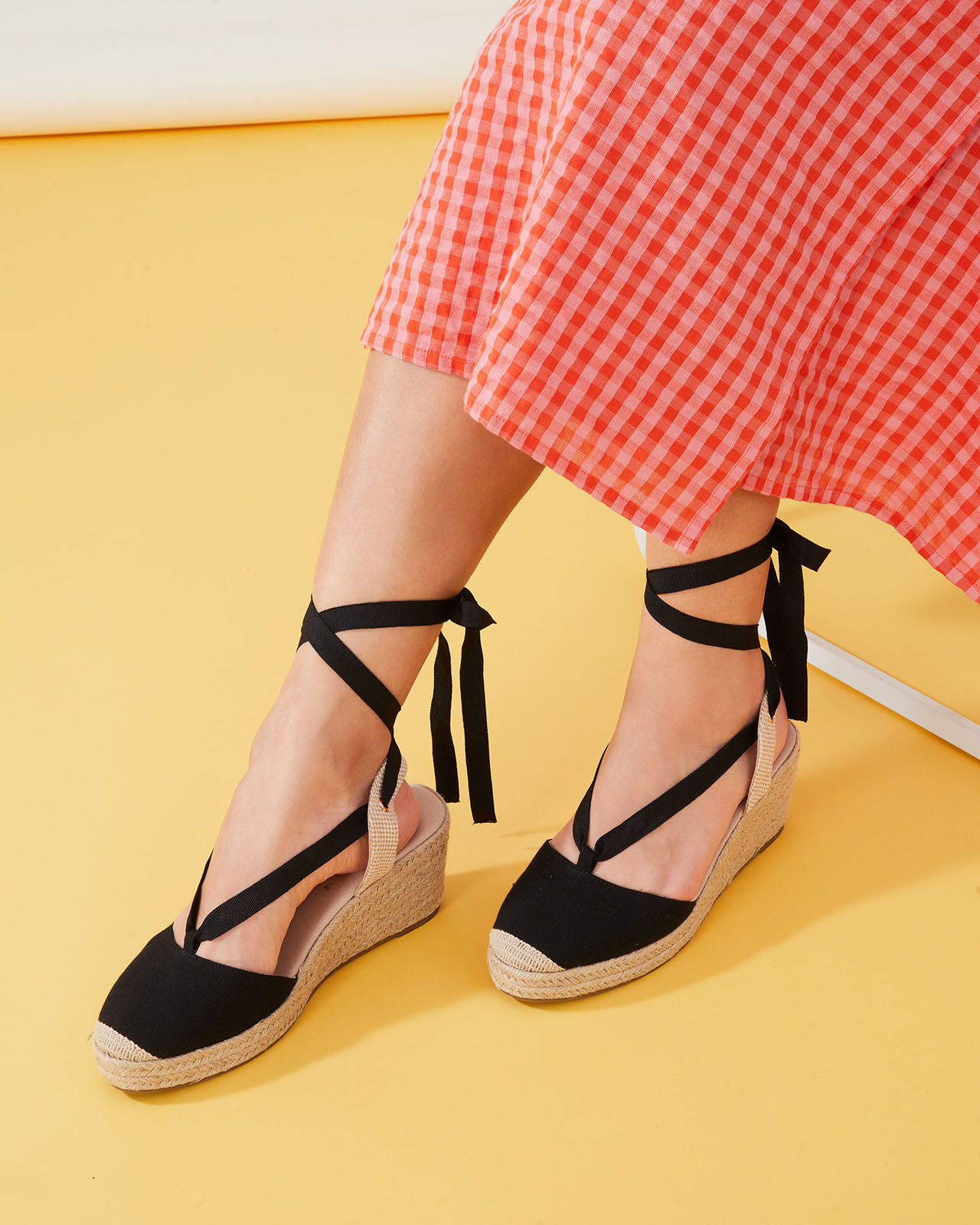Black ankle deals tie espadrilles