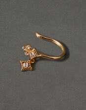 14ct Gold-Plated Sparkle Ear Cuff, , large