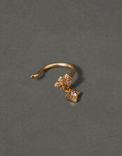 14ct Gold-Plated Sparkle Ear Cuff, , large