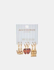3-Pack London Hoop Earrings, , large