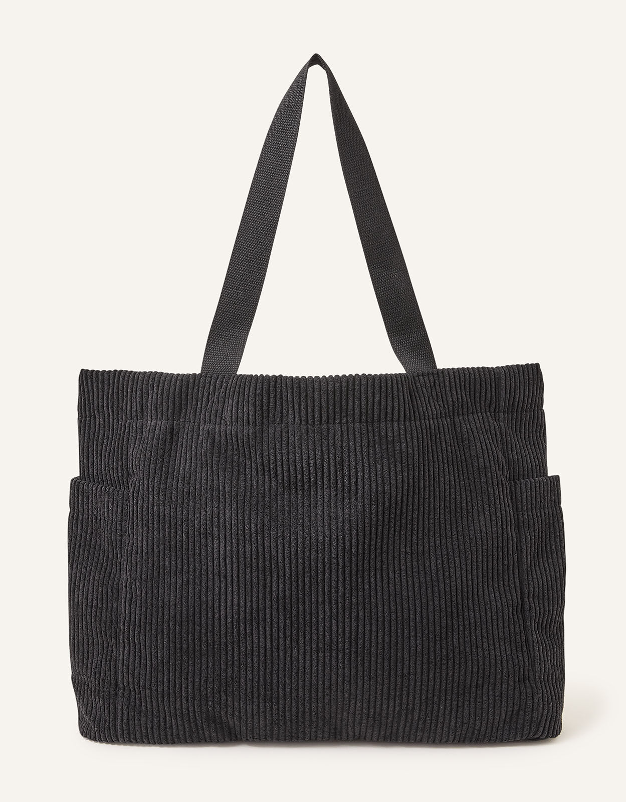 Cord Shopper Bag Black Totes Shoppers Accessorize UK