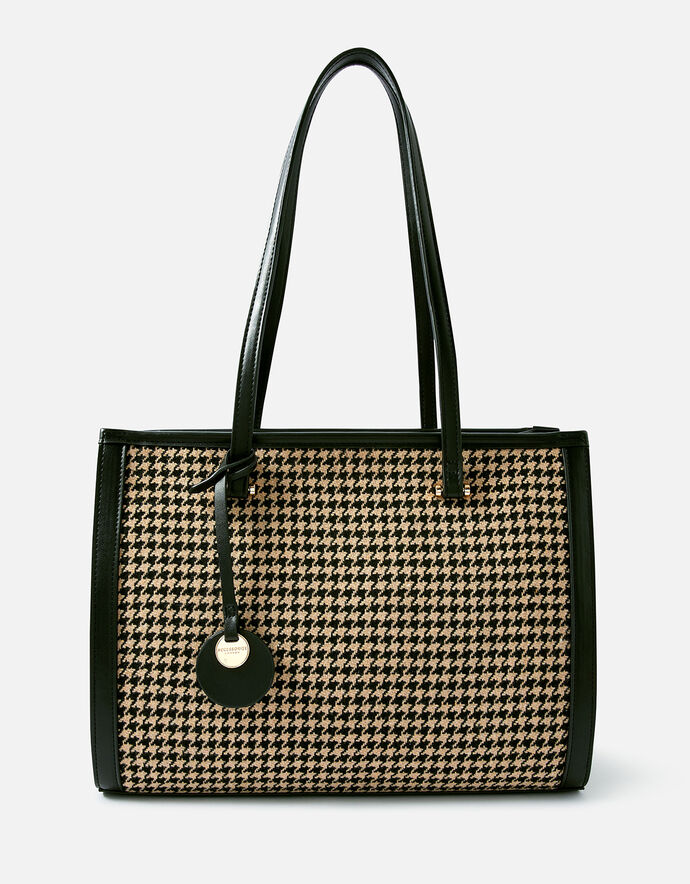Dogtooth Book Tote Bag Shoulder bags Accessorize ROI