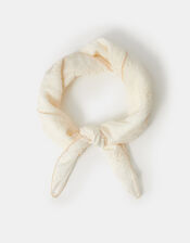 Floral Lace Square Scarf, , large