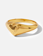 14ct Gold-Plated Grecian Heart Ring, Gold (GOLD), large