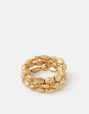 3-Pack Brushed Pebble Stretch Bracelets, , large