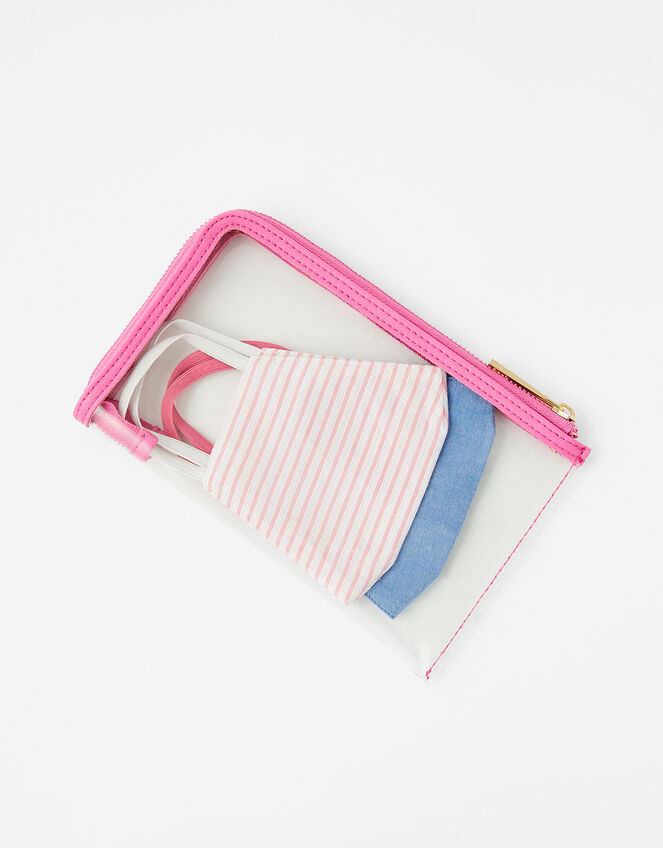 Large Face Covering Pouch Bag, Pink (PINK), large