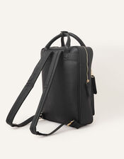 Double Handle Large Backpack, Black (BLACK), large