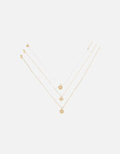 Pearl and Coin Layered Necklace, , large