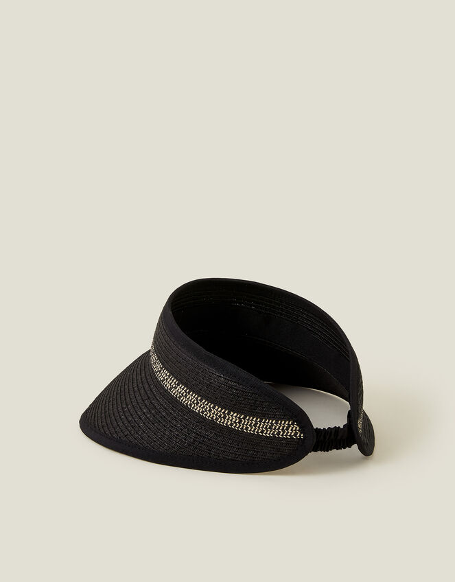 Straw Visor Sun Hat, , large