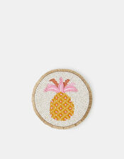 Round Pineapple Beaded Coaster, , large