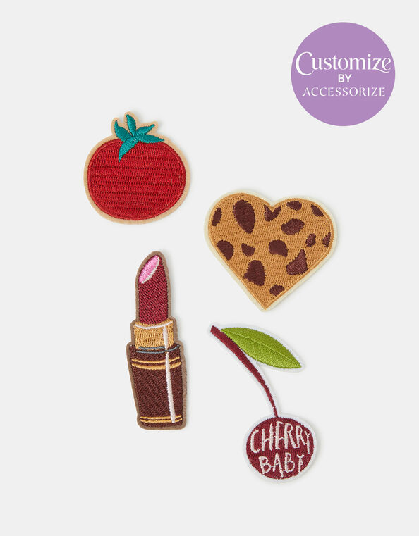 4-Pack Cherry Baby Embroidered Iron-On Patches, , large