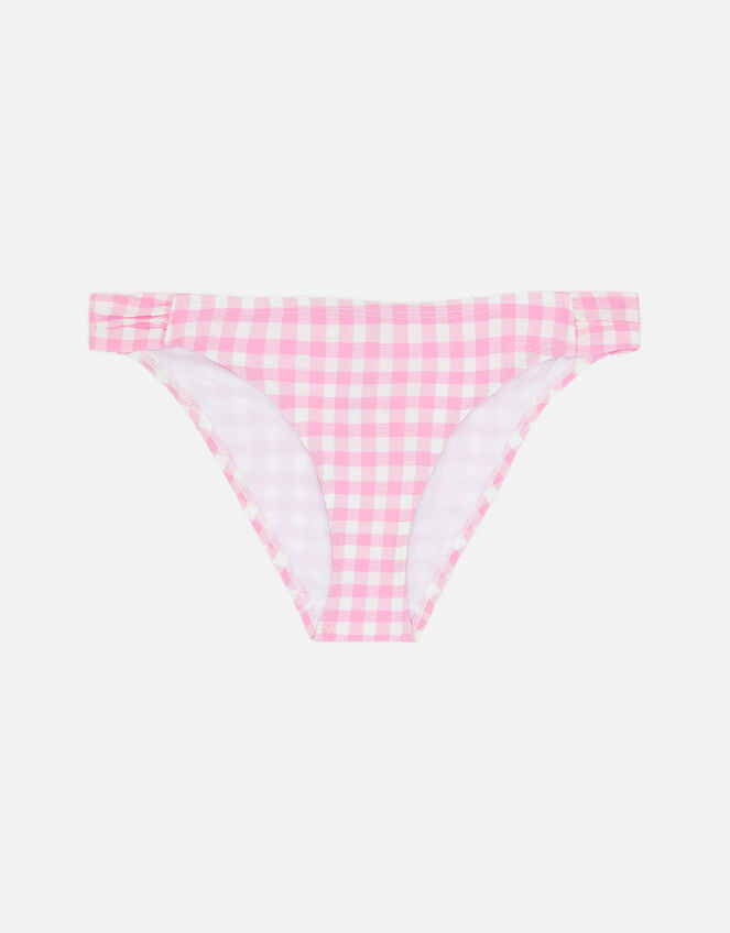 Gingham Bikini Briefs, Pink (PINK), large