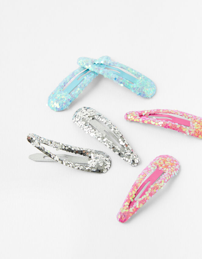 Glitter Hair Clip Set, , large