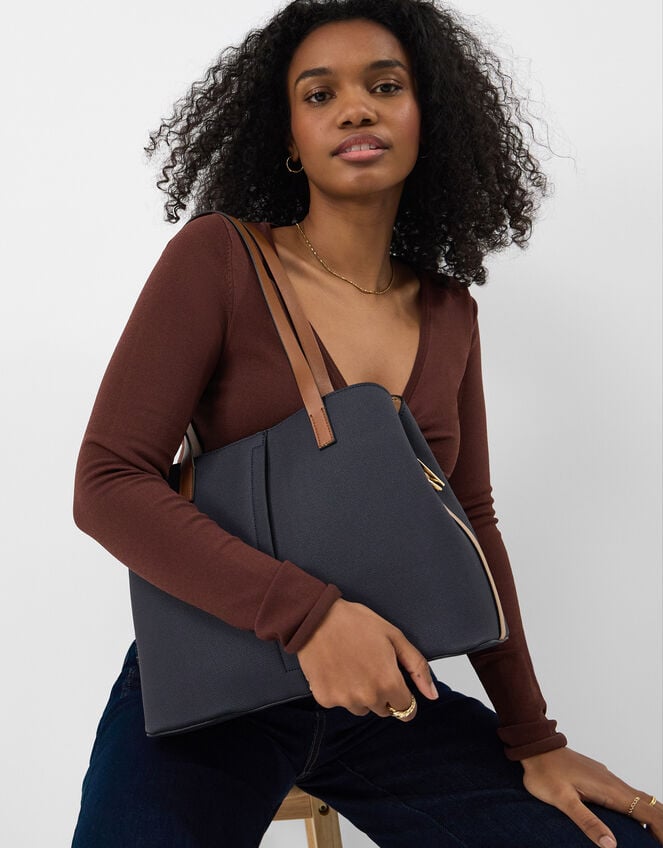 Webbing Strap Shoulder Bag , Multi (DARKS MULTI), large