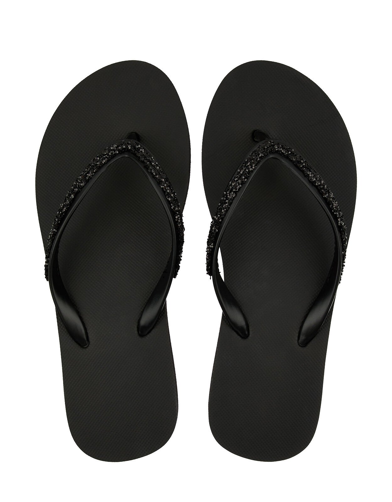 Glitter wedge flip flops store