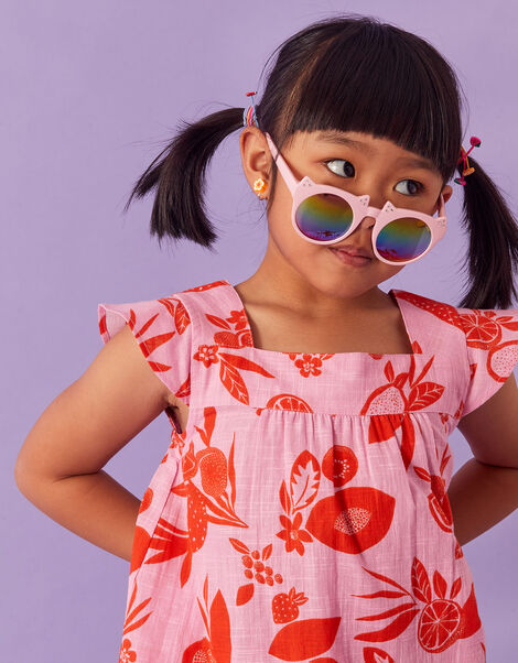 Kids Cat Ear Detail Sunglasses, , large