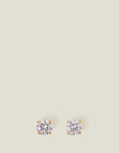 14ct Gold-Plated Simple Studs, , large