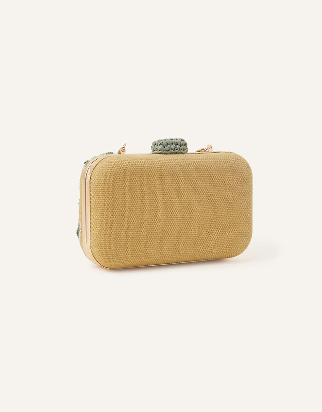 Raffia Palm Hardcase Bag, , large