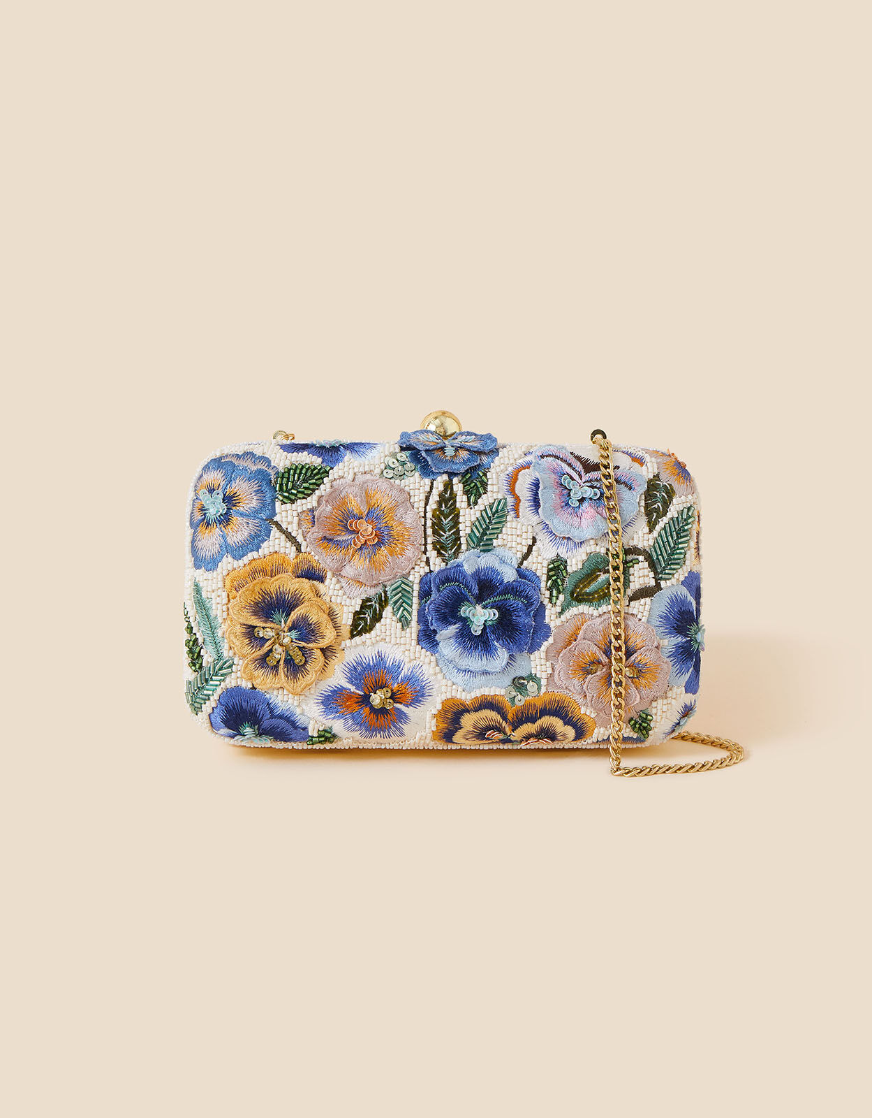 Accessorize beaded clutch sales