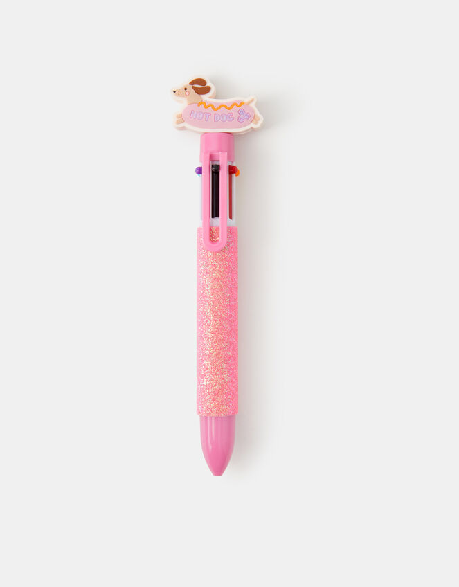 Girls Sausage Dog Multi Colour Pen, , large