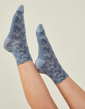 Bow Print Socks, , large