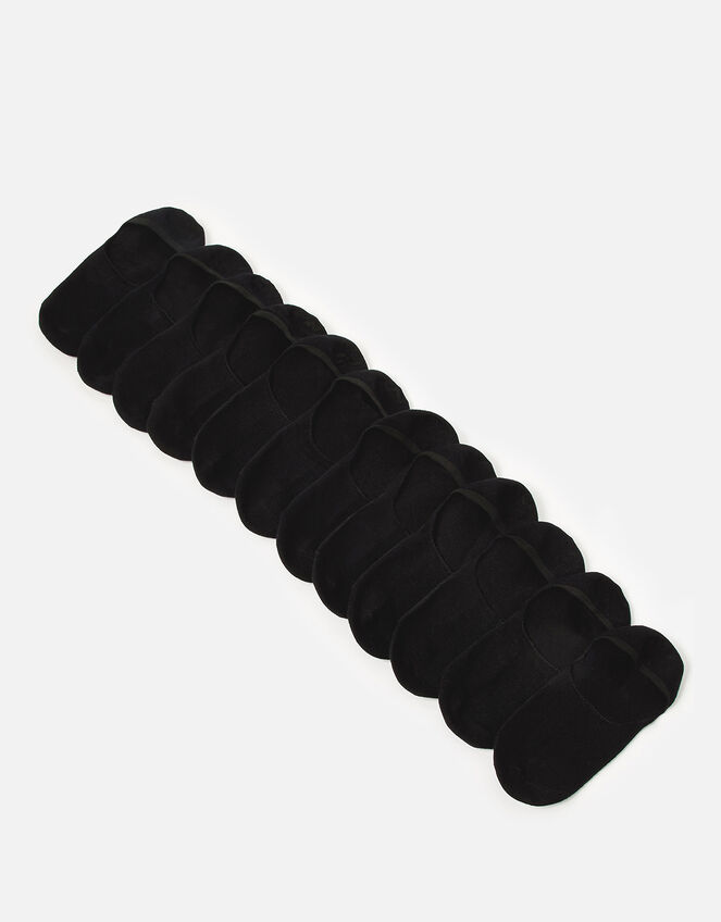 Super-soft Bamboo Footsie Sock Multipack , Black (BLACK), large